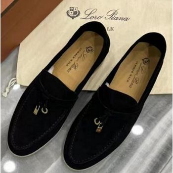 Женские мокасины Loro Piana Black