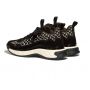 Chanel Suede Calfskin & Embroidery Black