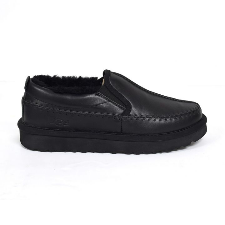 Neumel Stitch Slip-On Black Metallic