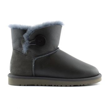 Женские угги Ugg Womens Bailey Button Mini Metallic Grey