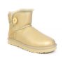 Женские угги Ugg Womens Bailey Button Mini Metallic Soft Gold