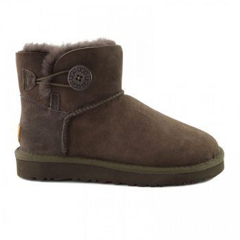 Женские угги Ugg Bailey Button Mini II Chocolate