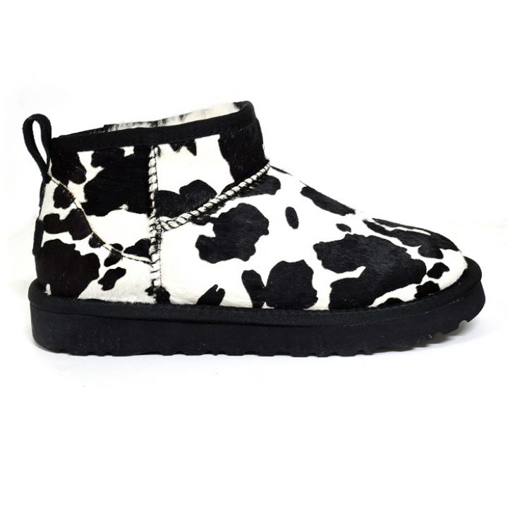 Classic Ultra Mini Cow Print Black