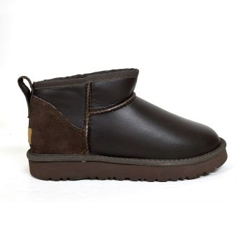 Ugg Women's Classic Ultra Mini Metallic Chocolate