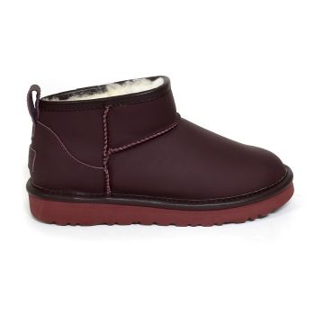 Women's Classic Ultra Mini Leather Wine Red