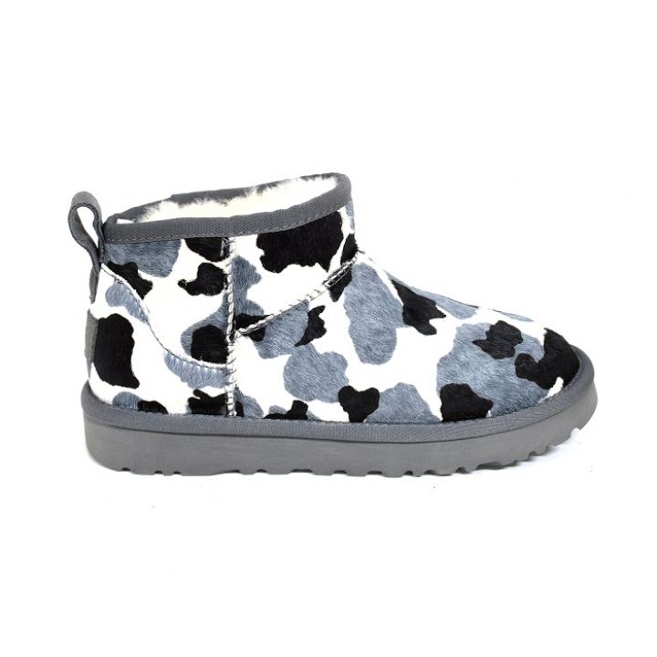 Classic Ultra Mini Cow Print Grey