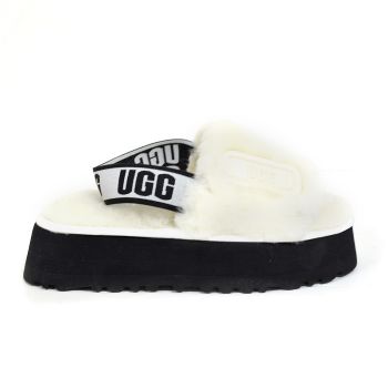 Женские тапочки UGG Disco Slide White