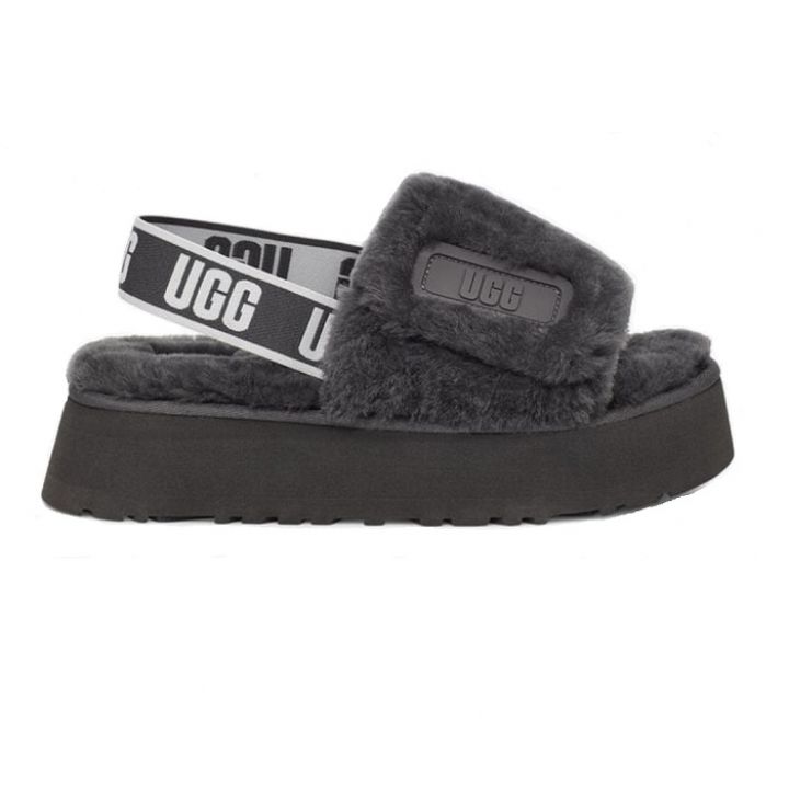 Женские тапочки UGG Disco Slide Grey
