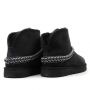 Женские угги UGG CLASSIC MINI CRESCENT BLACK