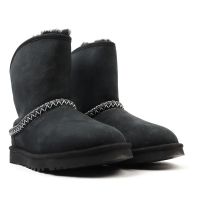 Женские угги UGG CLASSIC SHORT CRESCENT BLACK