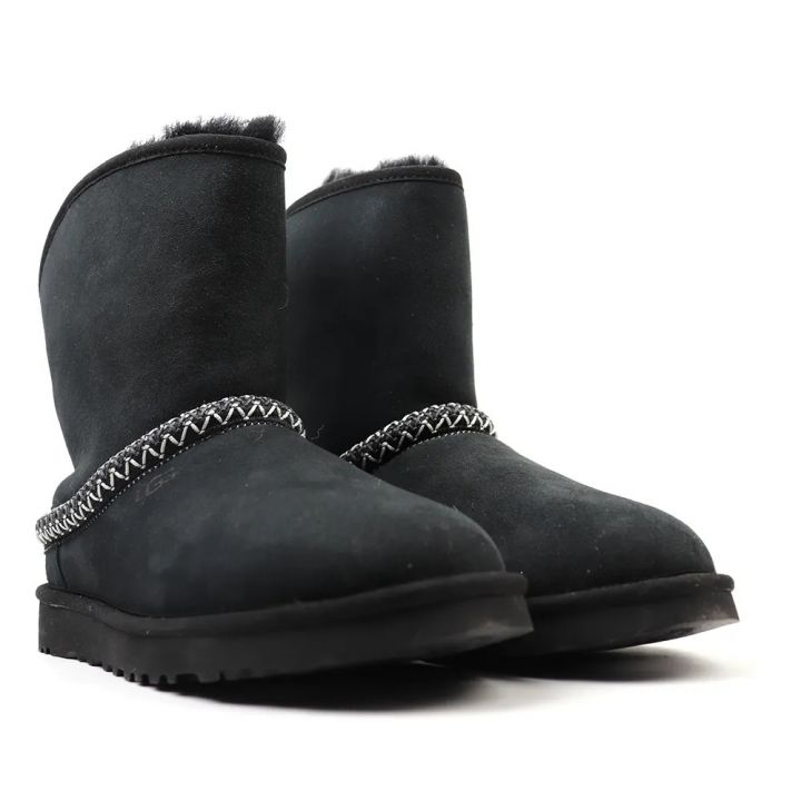 Женские угги UGG CLASSIC SHORT CRESCENT BLACK