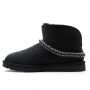 Женские угги UGG CLASSIC MINI CRESCENT BLACK