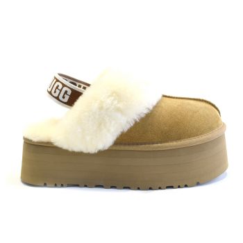 Ugg Funkette Platform Slippers Chestnut