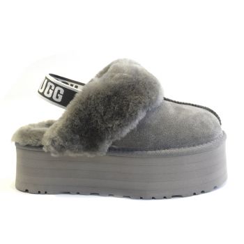 Ugg Funkette Platform Slippers Grey