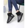 Clear Quilty Boot Black