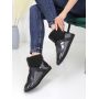 Clear Quilty Boot Black