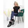 Clear Quilty Boot Black