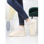 Clear Quilty Boot White