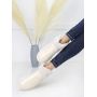Clear Quilty Boot White
