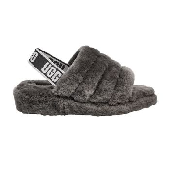 Женские тапочки Ugg Fluff Yeah Slide Charcoal
