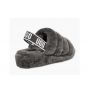 Женские тапочки Ugg Fluff Yeah Slide Charcoal