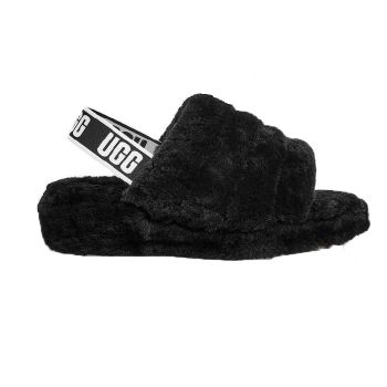 Женские тапочки Ugg Fluff Yeah Slide Black
