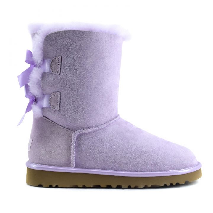 Женские угги Ugg Bailey Bow II Metallic Lavender Fog