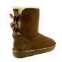 Женские угги Ugg Bailey Bow II Metallic Seashel Chestnut