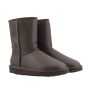 Мужские угги Ugg Men's One Zip Leather Chocolate