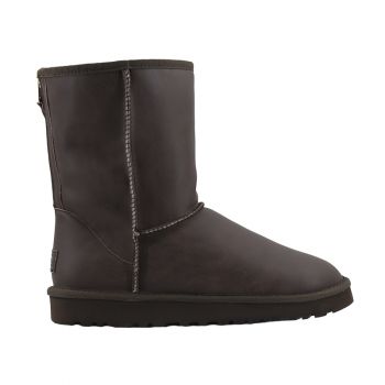 Мужские угги Ugg Men's One Zip Leather Chocolate
