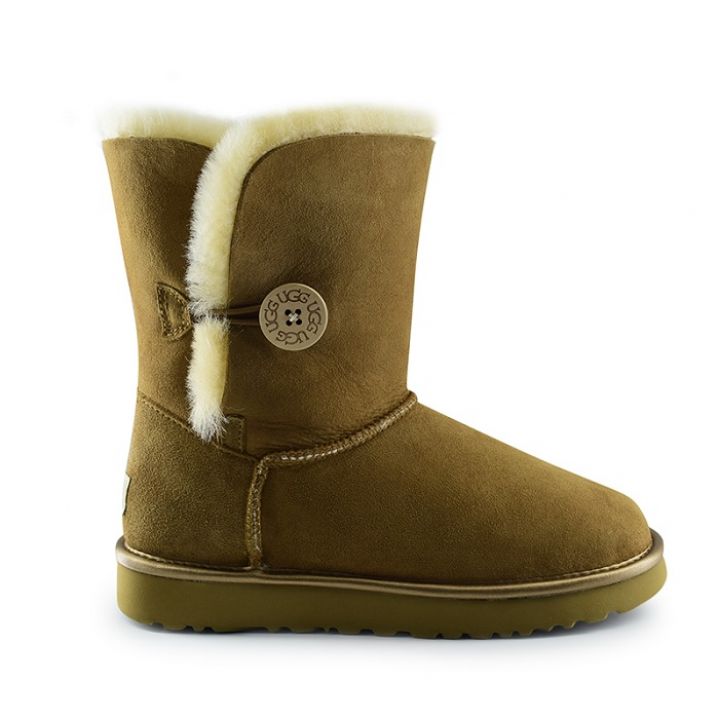 Женские угги Ugg Bailey Button II Metallic Chestnut 