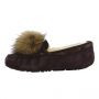 Женские мокасины Ugg Women's Dakota Pom Pom Chocolate