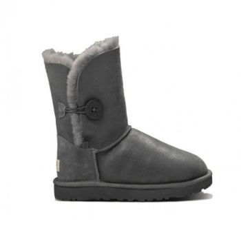 Детские угги Ugg Kids Bailey Button Metallic Grey 