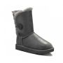 Детские угги Ugg Kids Bailey Button Metallic Grey 