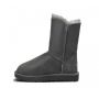 Детские угги Ugg Kids Bailey Button Metallic Grey 