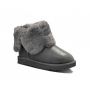 Детские угги Ugg Kids Bailey Button Metallic Grey 