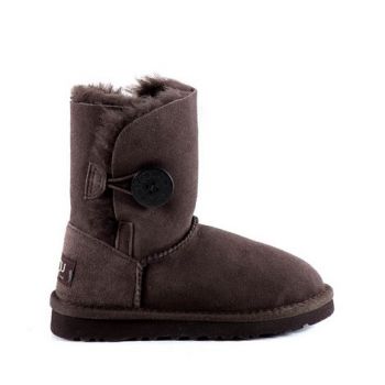 Детские угги Ugg Kids Bailey Button II Chocolate 