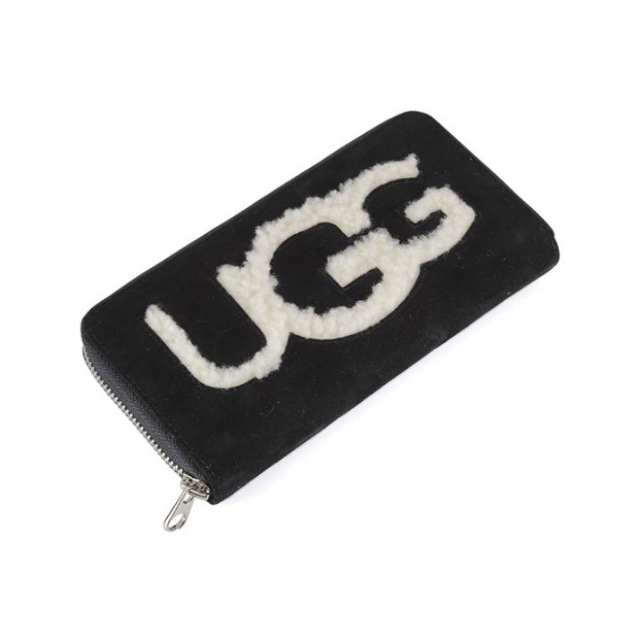 Портмоне Ugg Honey Sheepskin Wallet Black