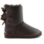 Женские угги Ugg Bailey Bow Metallic Chocolate