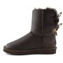 Женские угги Ugg Bailey Bow Metallic Chocolate