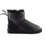 Женские угги Ugg Mini ZIP Black Metallic
