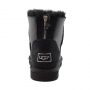 Женские угги Ugg Mini ZIP Black Metallic