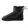 Женские угги Ugg Mini ZIP Black Metallic