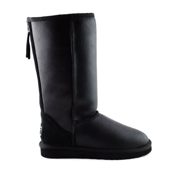 Женские угги Ugg Tall Zip Metallic Black
