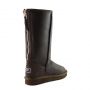 Женские угги Ugg Tall Zip Metallic Chocolate