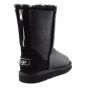 Женские угги Ugg Classic Short ZIP Metallic Black