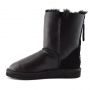 Женские угги Ugg Classic Short ZIP Metallic Black