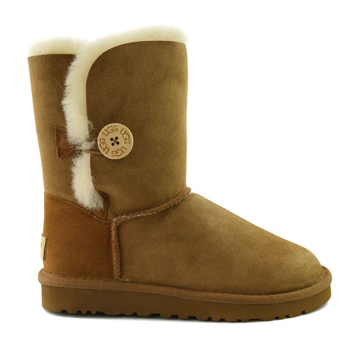 Женские угги Ugg Bailey Button II Chestnut