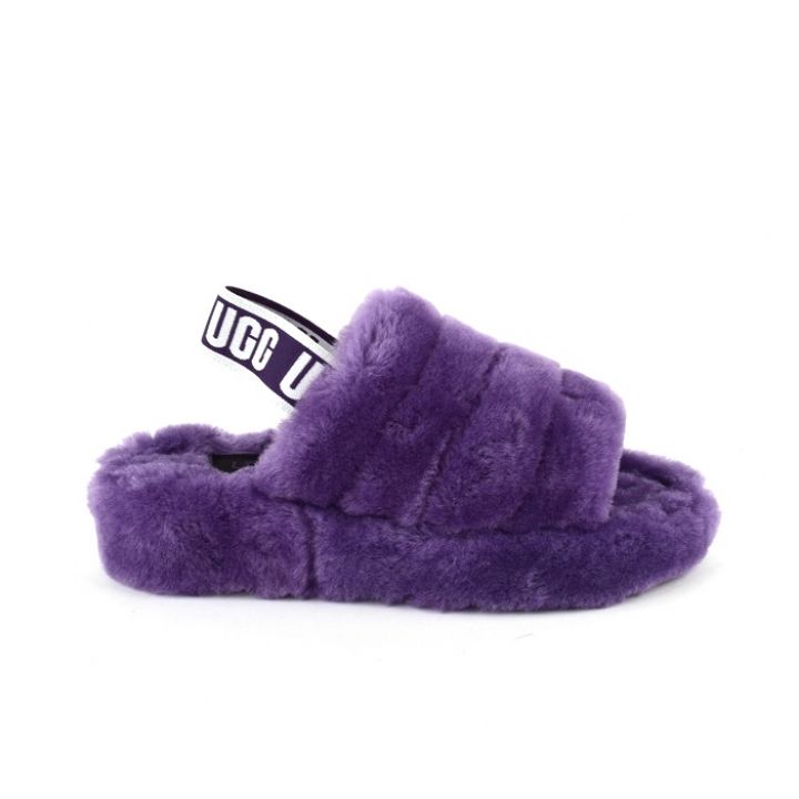 Женские тапочки Ugg Fluff Yeah Slide Violet Bloom