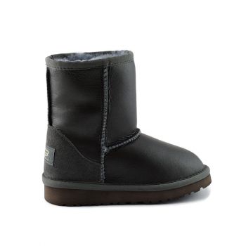 Детские угги Ugg Kids Classic Short Grey Metallic
